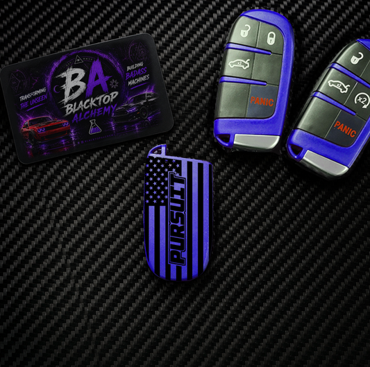 Pursuit American Flag Mopar Key Fob Shell