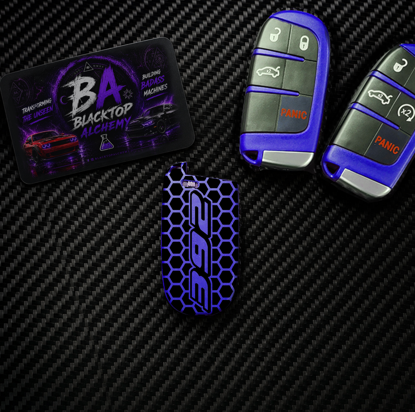 392 Honeycomb Mopar Key Fob Shell