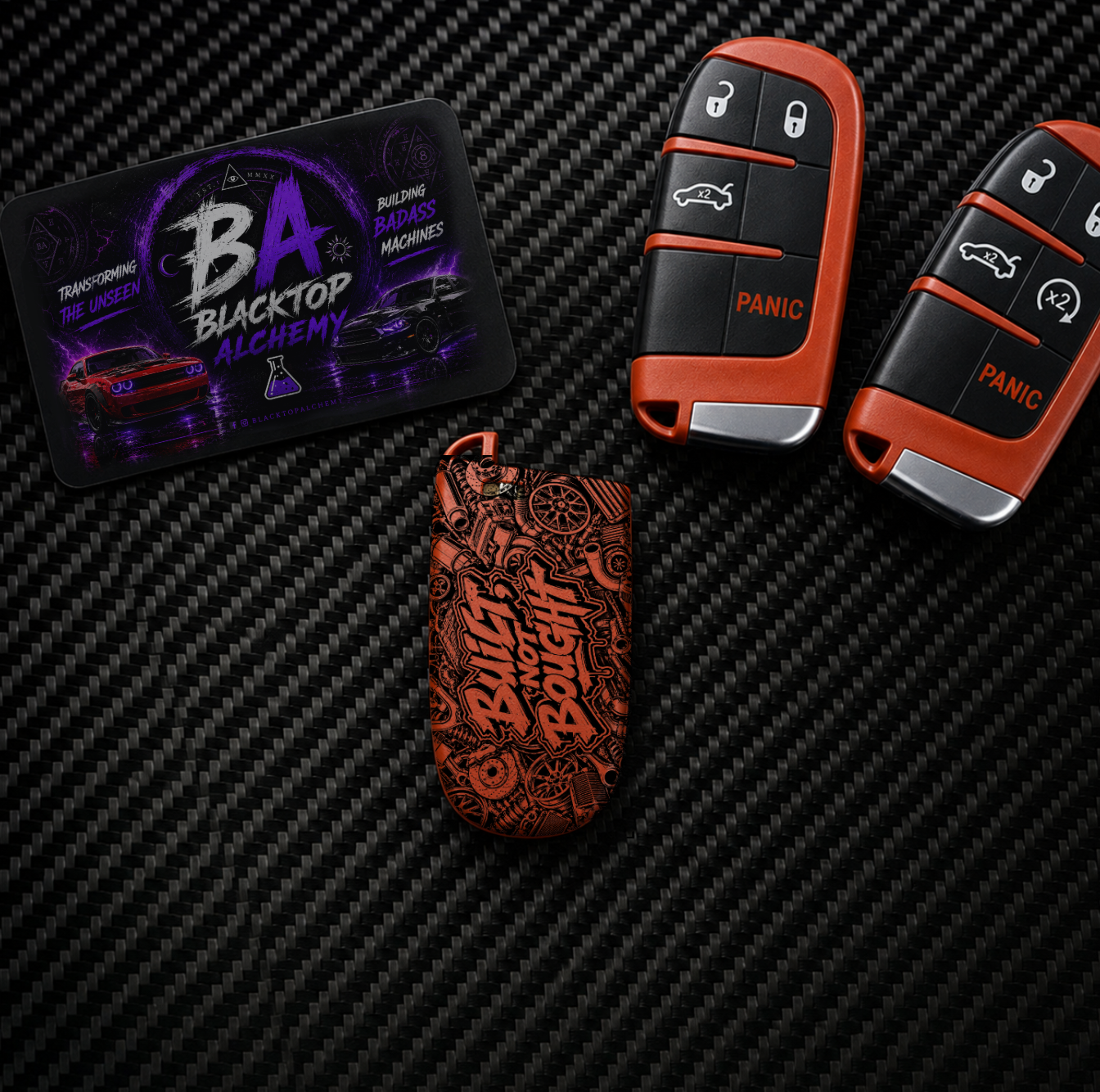 "Built, Not Bought" Mopar Key Fob Shell