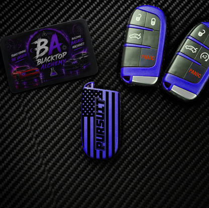 Pursuit American Flag Mopar Key Fob Shell