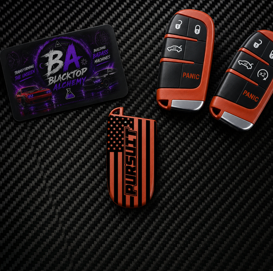 Pursuit American Flag Mopar Key Fob Shell