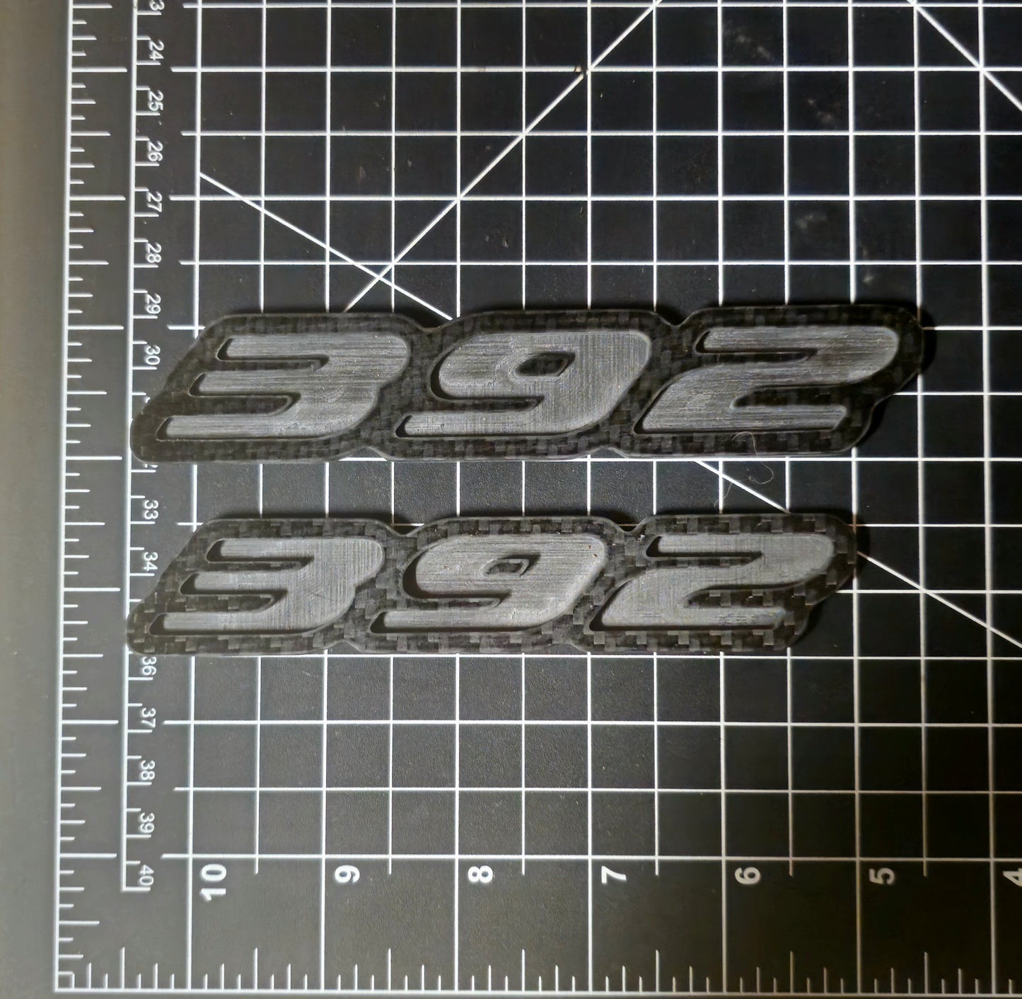 DIY Carbon Fiber 392 Badge