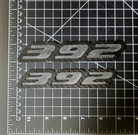 DIY Carbon Fiber 392 Badge