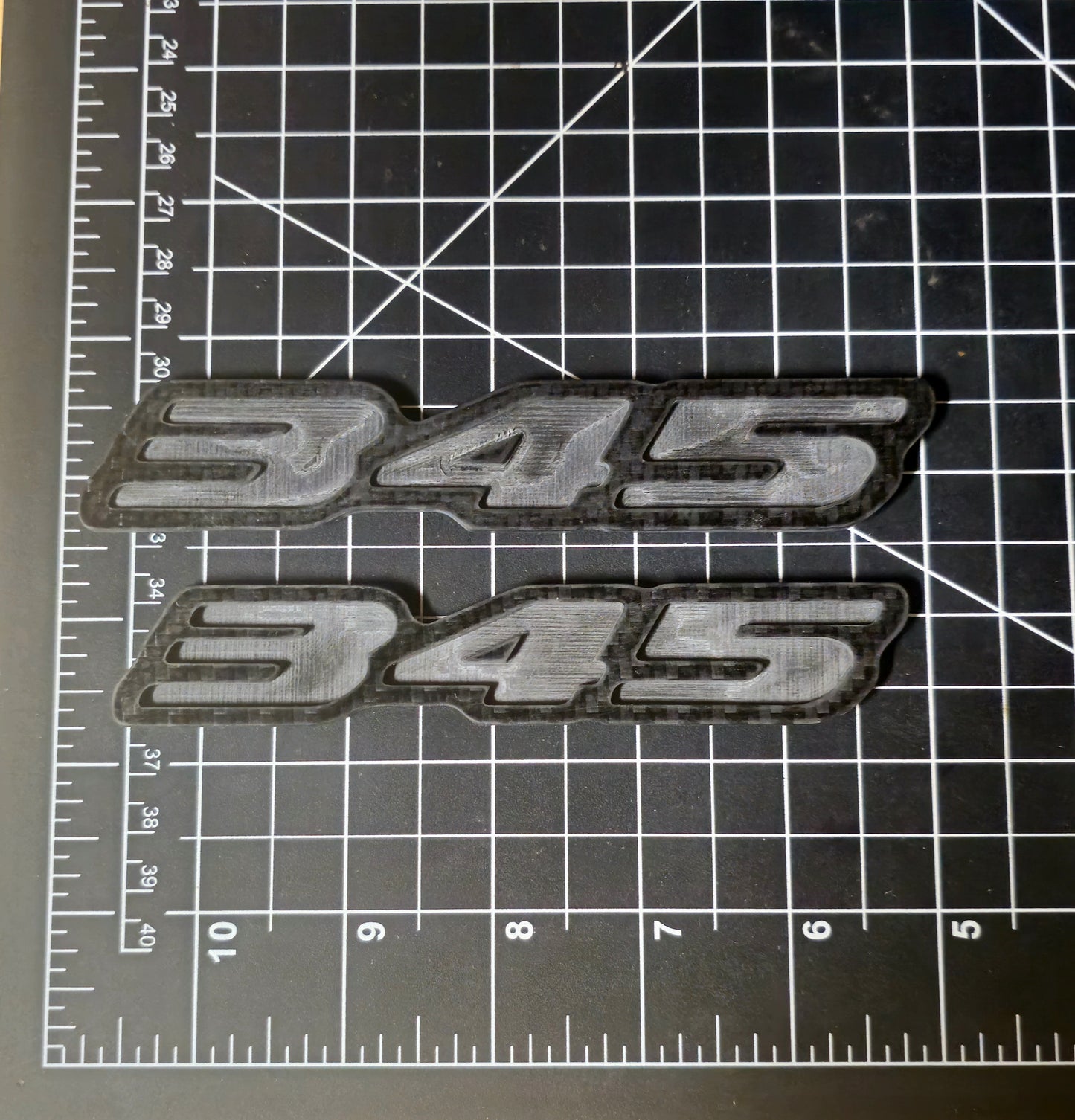 DIY Carbon Fiber 345 Badge